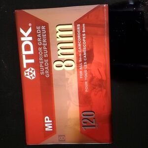 TDK 8mm 120 MP Premium  Camcorder Tape MP in Factory Sealed Packaging NWT